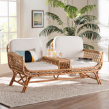 bali & pari Pakis Bohemian Light Honey Rattan Tete-a-Tete Sofa