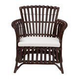 bali & pari Brooklyn Bohemian Very Dark Brown Rattan Arm Chair