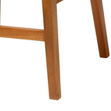 bali & pari Asgart Bohemian Natural Rattan and Mahogany Wood Bar Stool