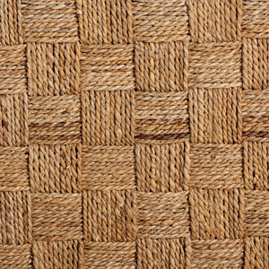 Baxton Studio bali Sabit Bohemian Seagrass & Mahogany Wood Counter Stool - Handcrafted, Comfortable & Stylish Sabit-SVN087-Mahogany/Seagrass-CS