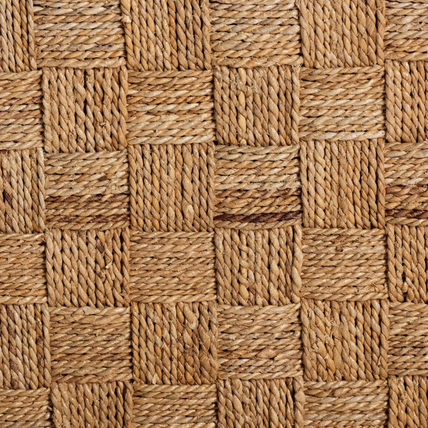 Baxton Studio bali Sabit Bohemian Seagrass & Mahogany Wood Counter Stool - Handcrafted, Comfortable & Stylish Sabit-SVN087-Mahogany/Seagrass-CS