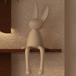 English Elm Adjustable 3D Botanical Wall Sculpture With Led Lighting & Rabbit Statue - Perfect Home Accent Decor W2700P313030