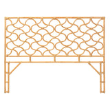 bali & pari Kalcya Bohemian Natural Rattan King Size Standalone Headboard