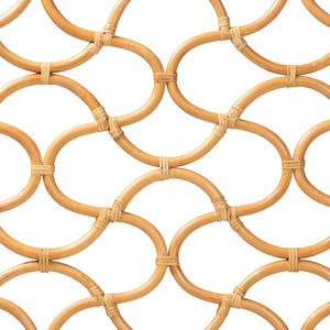 Baxton Studio bali Kalcya Bohemian Natural Rattan King Size Headboard - Handcrafted Elegance for Your Bedroom WS30503-1B W1200-Natural Rattan-HB-King