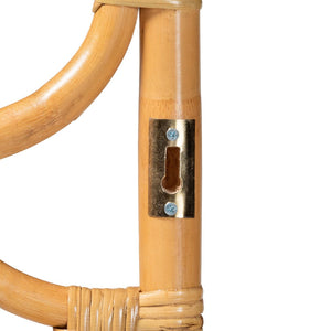 Baxton Studio bali Kalcya Bohemian Natural Rattan King Size Headboard - Handcrafted Elegance for Your Bedroom WS30503-1B W1200-Natural Rattan-HB-King