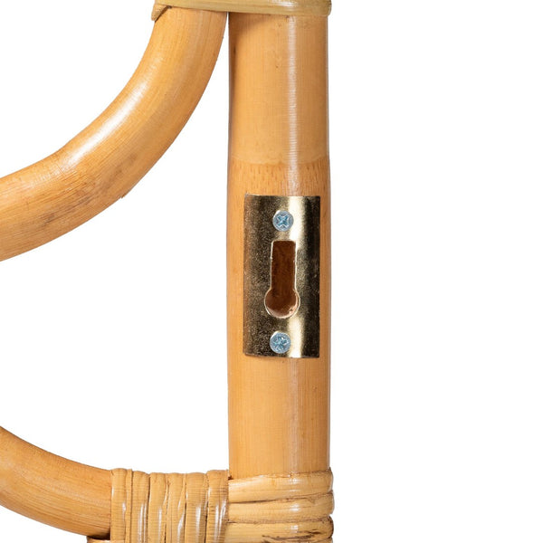 Baxton Studio bali Kalcya Bohemian Natural Rattan King Size Headboard - Handcrafted Elegance for Your Bedroom WS30503-1B W1200-Natural Rattan-HB-King