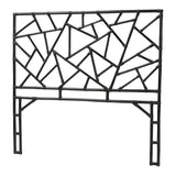 bali & pari Frydel Black Rattan Queen Size Standalone Headboard