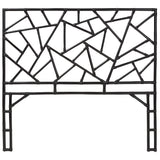 bali & pari Frydel Black Rattan Queen Size Standalone Headboard