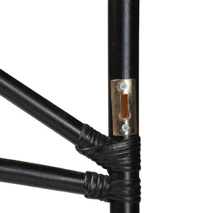 Baxton Studio bali Frydel Black Rattan Queen Standalone Headboard – Handcrafted, Eco-Friendly, Boho Chic Design WS30503-4B W162-Black Rattan-HB-Queen