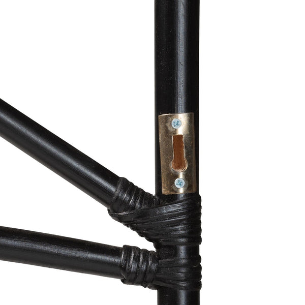 Baxton Studio bali Frydel Black Rattan Queen Standalone Headboard – Handcrafted, Eco-Friendly, Boho Chic Design WS30503-4B W162-Black Rattan-HB-Queen