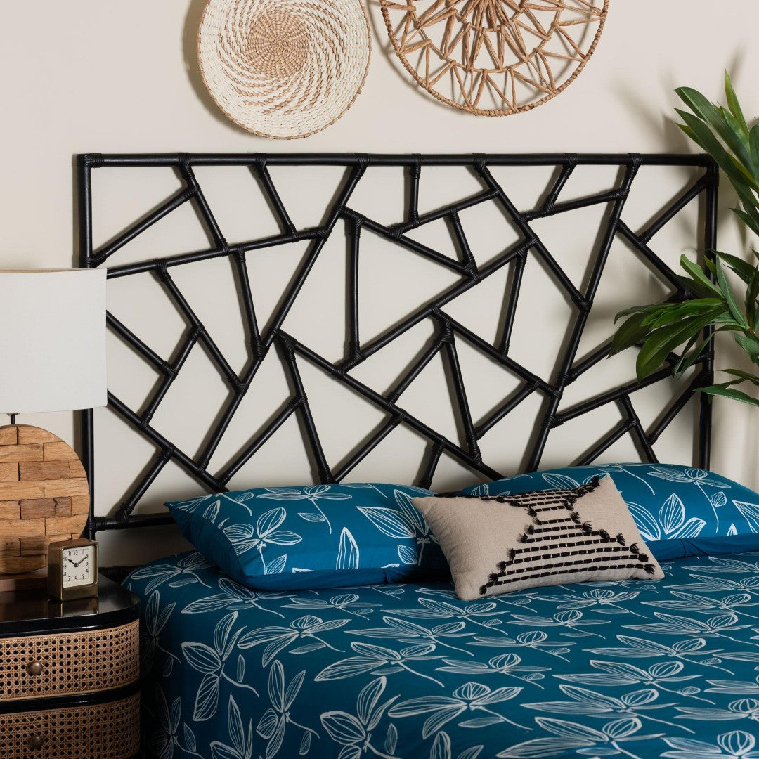 Baxton Studio Frydel Rattan Headboard - Thumbnail 4
