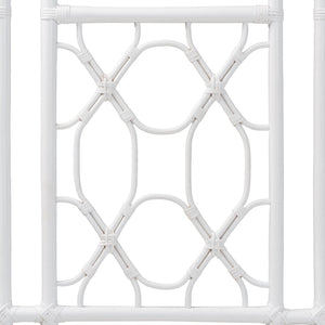 Baxton Studio bali Bohemian White Rattan Standalone Headboard for Queen Beds – Handcrafted Elegance & Style Sampson Queen WS30503-5B W162-White Rattan-HB-Queen