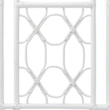 bali & pari Sampson Bohemian White Rattan Queen Size Standalone Headboard