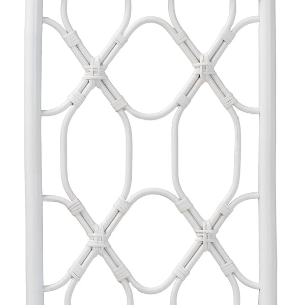 Baxton Studio bali Bohemian White Rattan Standalone Headboard for Queen Beds – Handcrafted Elegance & Style Sampson King WS30503-5B W200-White Rattan-HB-King