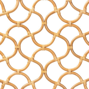 Baxton Studio bali Kalcya Queen Size Rattan Headboard - Handcrafted Bohemian Style for Modern & Eclectic Interiors WS30503-1B W162-Natural Rattan-HB-Queen