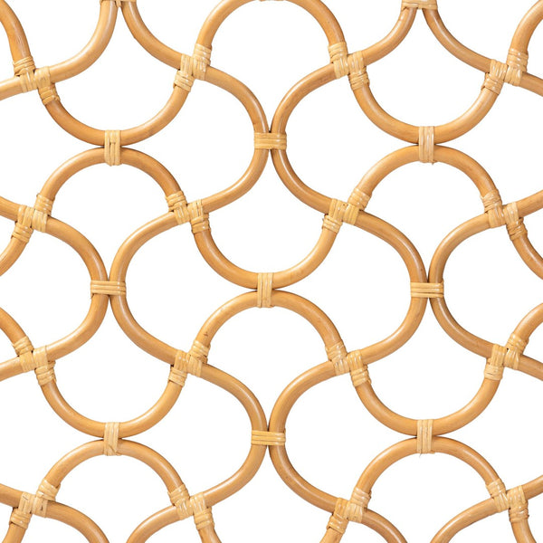 Baxton Studio bali Kalcya Queen Size Rattan Headboard - Handcrafted Bohemian Style for Modern & Eclectic Interiors WS30503-1B W162-Natural Rattan-HB-Queen