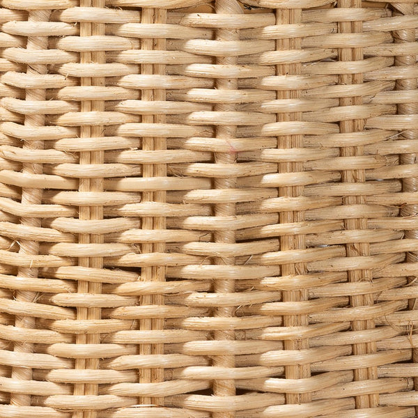 Baxton Studio bali Lavada Bohemian Natural Rattan Pendant Lampshade - Handcrafted Tropical Elegance for Your Home S24-L04-Natural Rattan-Lampshade