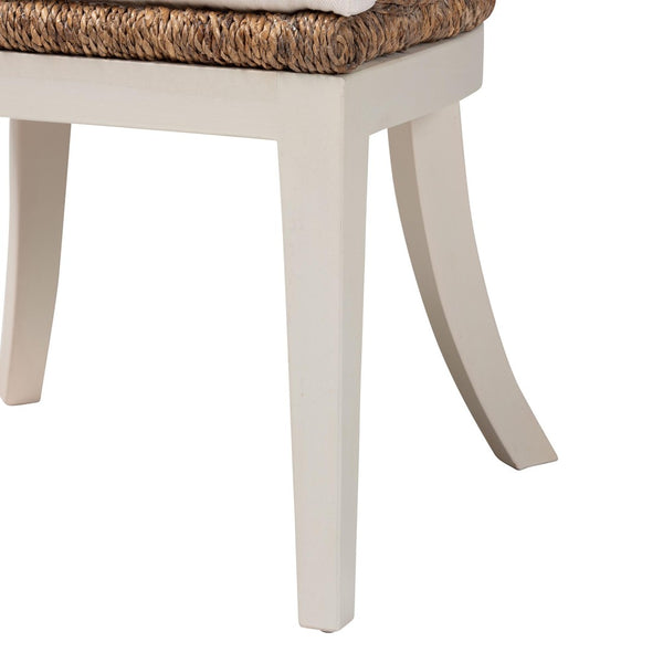 Baxton Studio bali Ubud Bohemian Dining Chair - Handcrafted Natural Seagrass & Mahogany for Stylish Comfort Ubud-Banana Weave-Natural Rattan-DC