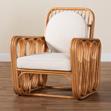 bali & pari Tiramisu Bohemian Light Honey Rattan Arm Chair