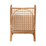 bali & pari Helina Bohemian Light Honey Rattan Accent Chair