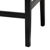 bali & pari Prita Bohemian Paper Loom and Black Mahogany Wood Bar Stool