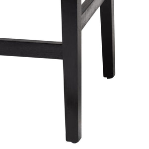 Baxton Studio bali Prita Bohemian Bar Stool Set - 2-Piece Handcrafted Mahogany & Paper Loom Stools for Modern Spaces BC-02-Parekesit-Wood/Black-BS