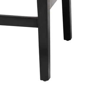 Baxton Studio bali Prita Bohemian Counter Stool Set - Handcrafted Mahogany with Geometric Paper Loom Design Black Counter CC-01-Wood/Black-CS
