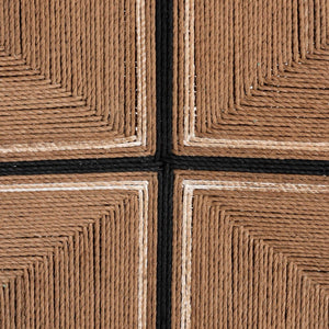 Baxton Studio bali Prita Bohemian Counter Stool Set - Handcrafted Mahogany with Geometric Paper Loom Design Natural Counter CC-02-Wood/Brown-CS