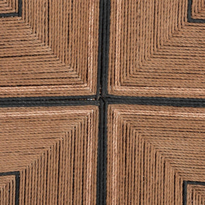 Baxton Studio bali Prita Bohemian Dining Chair - Handcrafted Paper Loom Seat with Mahogany Frame for Modern Spaces Natural DCC-02-Wood/Brown-DC