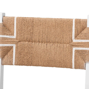 Baxton Studio bali Talli Bohemian 2-Piece Bar Stool Set – Handcrafted White Mahogany & Paper Loom for Chic Comfort BCP-01-Wood/White-BS