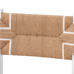 Baxton Studio bali Talli Bohemian Counter Stool Set - Artisan-Made Mahogany & Woven Paper Loom for Stylish Dining CCP-02-Wood/White-CS