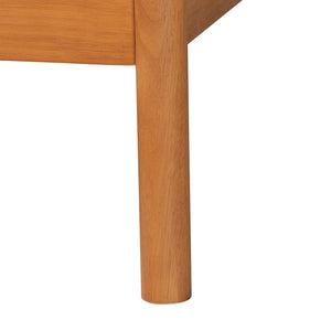 Baxton Studio Baxton Studio Jenn Golden Brown Wood Japandi Queen Size Bedroom Set with Rattan Accents & Style 5-Piece Jenn-Distressed/NT Oak-Queen 5PC Bedroom Set