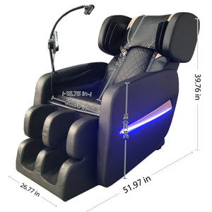 English Elm Massage Chair Recliner With Zero Gravity, Full Body Air Pressure & Ergonomic Comfort For Relief W1875P300906
