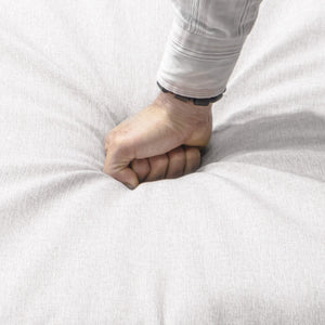 English Elm K&K 8-Piece Patio Conversation Set with 43" 60,000 BTU Propane Fire Pit, UV Wicker & Thick Cushions Grey N707S000012G