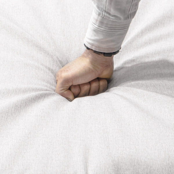 English Elm K&K 8-Piece Patio Conversation Set with 43" 60,000 BTU Propane Fire Pit, UV Wicker & Thick Cushions Grey N707S000012G