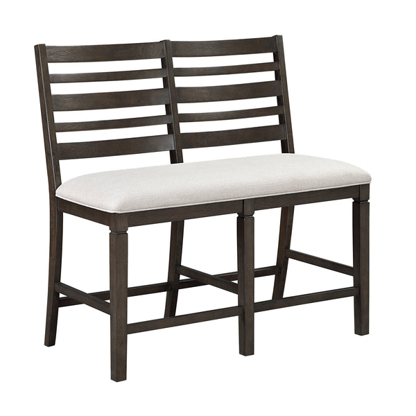 English Elm Classic Counter Height 4-Piece Dining Set With Extendable Table, Upholstered Chairs & Bench In Espresso B011S01909