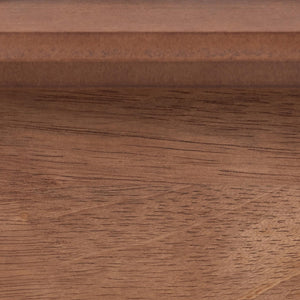 Baxton Studio Baxton Studio Elvina Mid-Century Platform Bed with Built-In Shelves for Stylish Bedroom Storage Solutions King MG0228-Ash Walnut-King