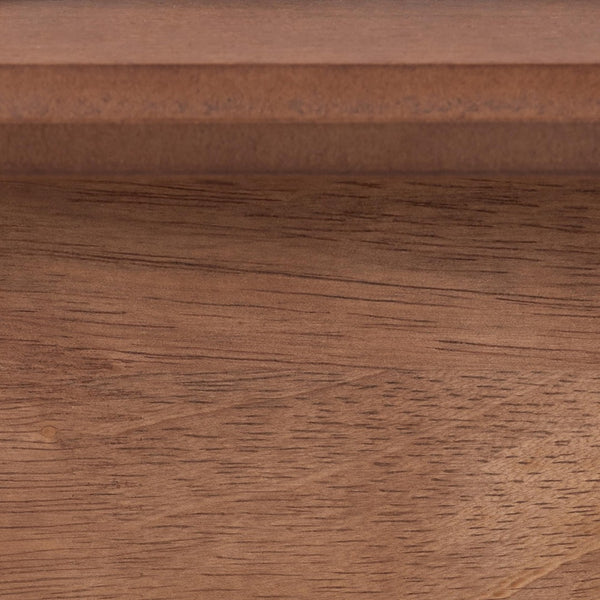 Baxton Studio Baxton Studio Elvina Mid-Century Platform Bed with Built-In Shelves for Stylish Bedroom Storage Solutions King MG0228-Ash Walnut-King