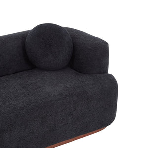 English Elm Compressed Three Seat Sofa with Rubberwood Base Polyester Upholstered Living Room Couch N771P392415H_N771P392416H