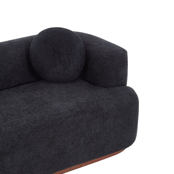 English Elm Compressed Three Seat Sofa with Rubberwood Base Polyester Upholstered Living Room Couch N771P392415H_N771P392416H
