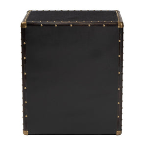 Baxton Studio Baxton Studio Mallison Vintage 3-Drawer End Table with Industrial Design and Practical Storage Solutions Black JY23B241-Black-ET
