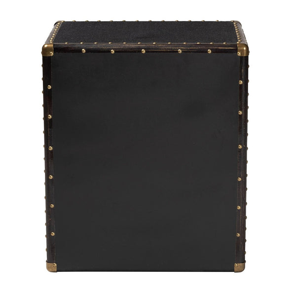 Baxton Studio Baxton Studio Mallison Vintage 3-Drawer End Table with Industrial Design and Practical Storage Solutions Black JY23B241-Black-ET