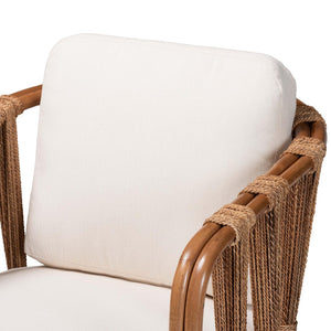 Baxton Studio bali Westham Bohemian Rattan & Seagrass Arm Chair - Handcrafted Comfort for Serene Living Spaces Westham-Light Brown-CC