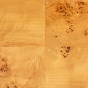 Baxton Studio bali Ghina Modern Nightstand in Natural Mappa Real Burl Wood – 1 Drawer & Open Shelf for Storage SVN-1517B-Natural Burl Op1-Ghina-NS