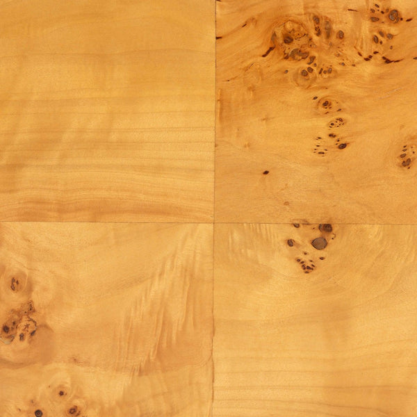 Baxton Studio bali Ghina Modern Nightstand in Natural Mappa Real Burl Wood – 1 Drawer & Open Shelf for Storage SVN-1517B-Natural Burl Op1-Ghina-NS