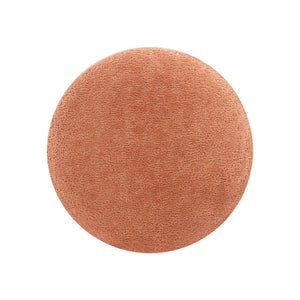 English Elm Jennifer Taylor Home - Fuji Mushroom Footstool Ottoman 15" — Moss Fleeced Teddy Sherpa Seat, Durable 200lb Support Orange B2719P280164