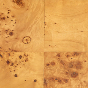 Baxton Studio bali Ghina Modern Natural Burl Wood Console Table - 2-Drawer Storage & Open Shelf for Stylish Interiors SVN-1518-Natural Burl Op1-Ghina-Console Table