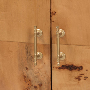 Baxton Studio bali Bali Latika Modern Storage Cabinet - Handcrafted Natural Mappa Burl Wood with Unique Design & Elegance SVN-789-Natural Burl-Blopy-Cabinet