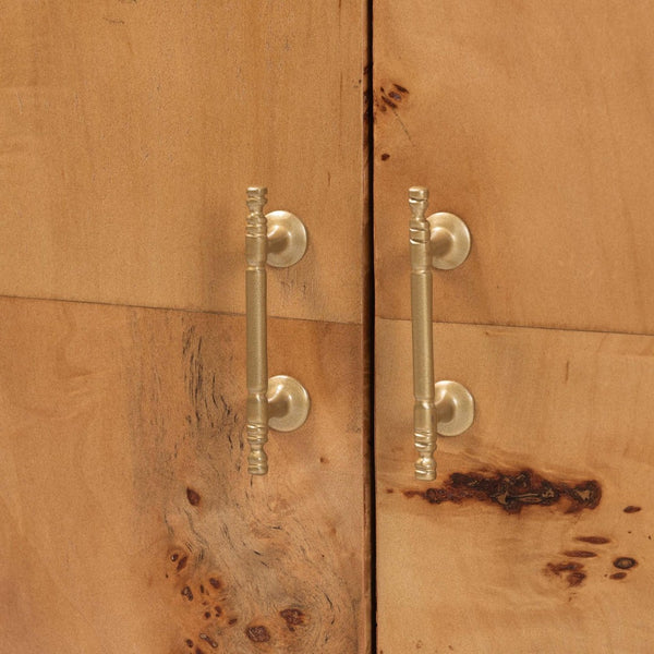 Baxton Studio bali Bali Latika Modern Storage Cabinet - Handcrafted Natural Mappa Burl Wood with Unique Design & Elegance SVN-789-Natural Burl-Blopy-Cabinet