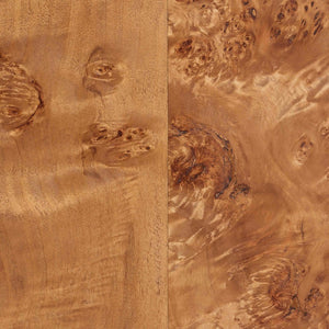 Baxton Studio bali Valora Modern 4-Door Sideboard Buffet in Natural Mappa Burl Wood – Unique & Functional Elegance SVN-1296-Natural Burl-Mega-Cabinet